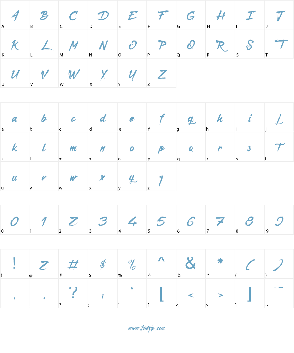 Captain Redemption Font Character